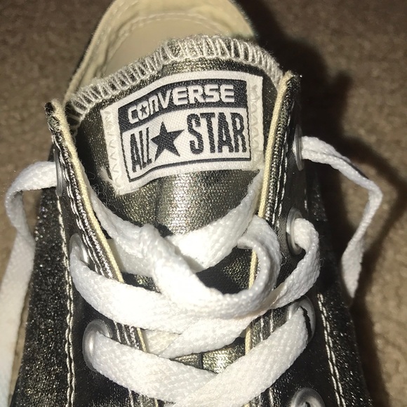 CONVERSE ALL STAR OX OMBRE METALLIC - GREY: Size 9 - Picture 6 of 6